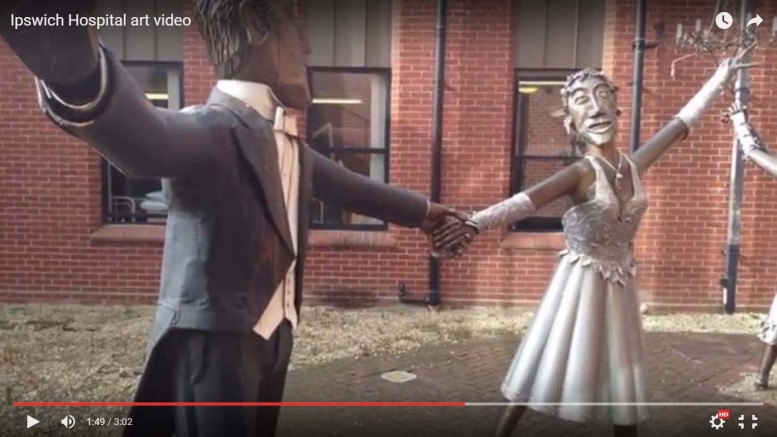 Ipswich Hospital's dancers sculpture